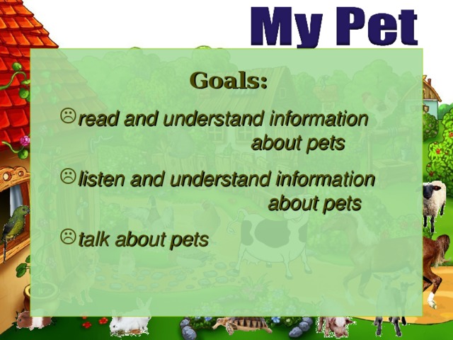 Give a talk about pets