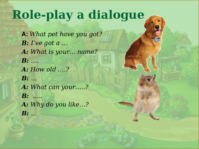Проект my pet 2 класс