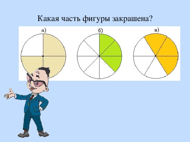 Какая часть фигуры закрашена? 