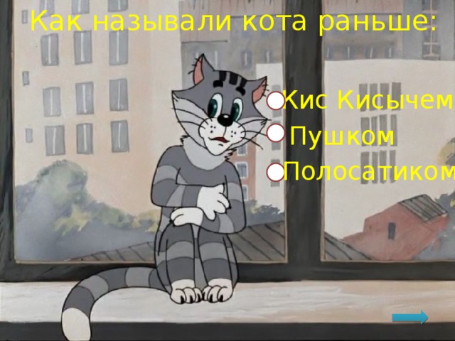Как называли кота раньше: Кис Кисычем Пушком  Полосатиком  