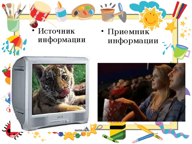 Приемник информации   Источник информации   