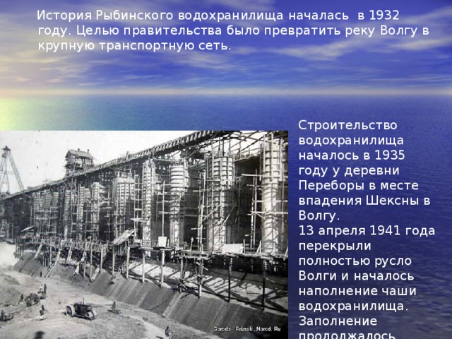 Карта поселка гэс рыбинск