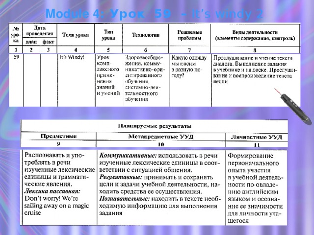 Module 4 : Урок 59 – It’s windy 2  
