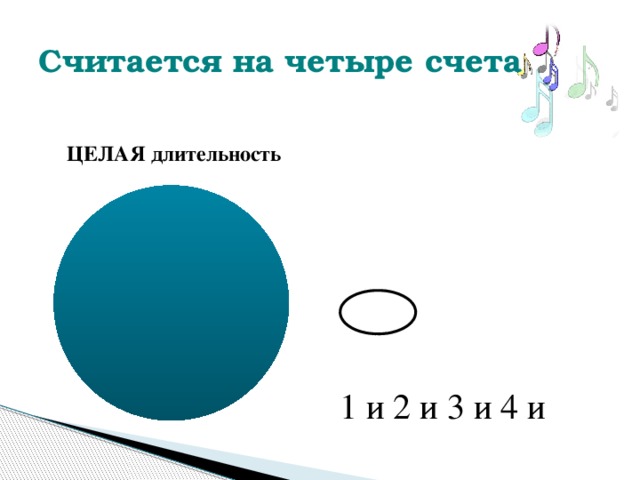 Считается на четыре счета 1 и 2 и 3 и 4 и 
