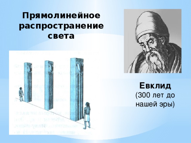 Величины распространения света. Евклид прямолинейное распространение света. Закон прямолинейного распространения света. Источники света прямолинейное распространение света. Закон прямолинейного распространения света рисунок.