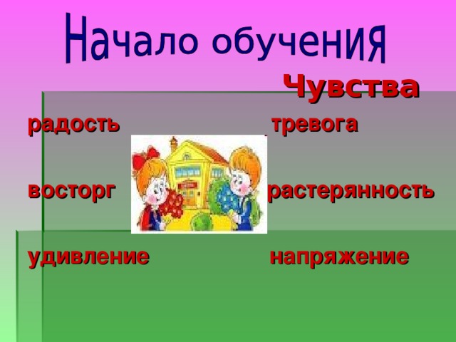  Чувства радость тревога  восторг растерянность  удивление напряжение   