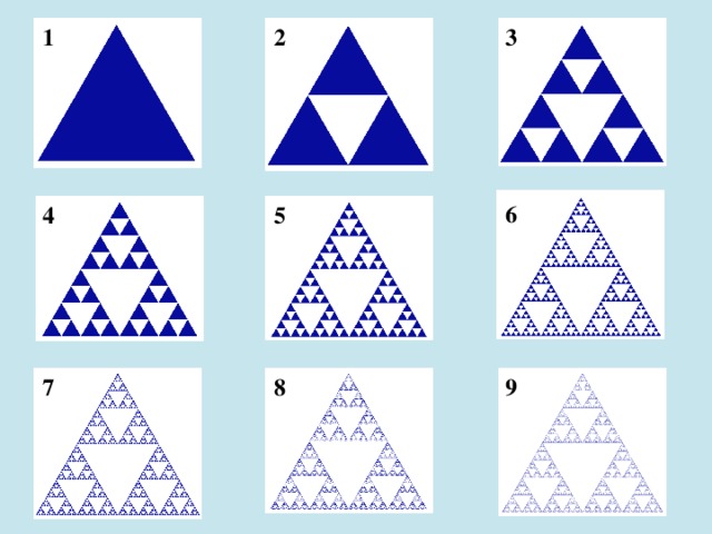 Как нарисовать треугольник серпинского
