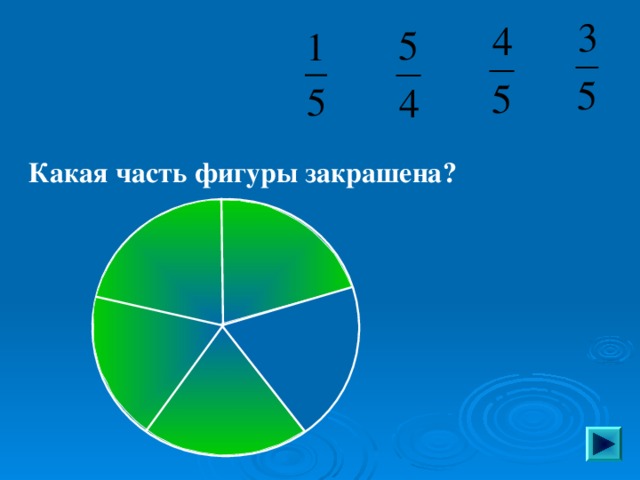 Какая часть фигуры закрашена? Пригласите к компьютеру ученика   