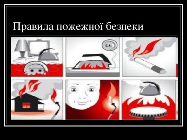 Правила пожежної безпеки 