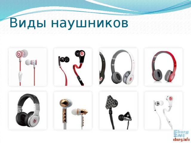 Виды наушников 