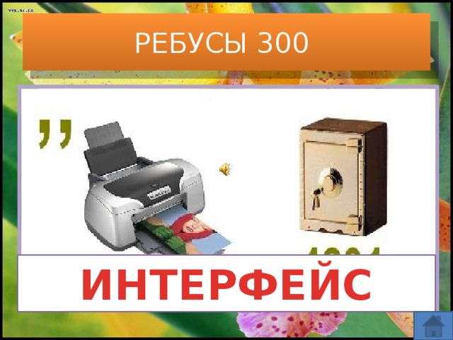 РЕБУСЫ 300 ИНТЕРФЕЙС