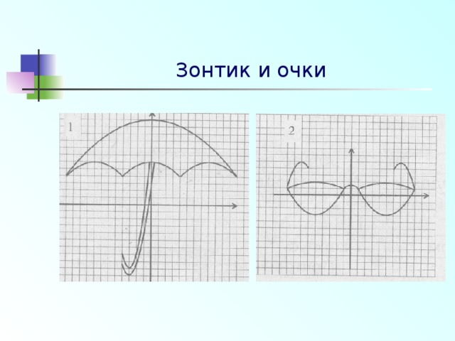Графиками функций постройте рисунок
