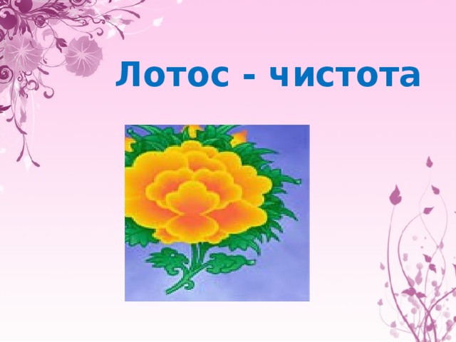 Лотос - чистота 