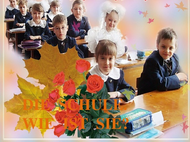  DIE SCHULE.  WIE IST SIE? 