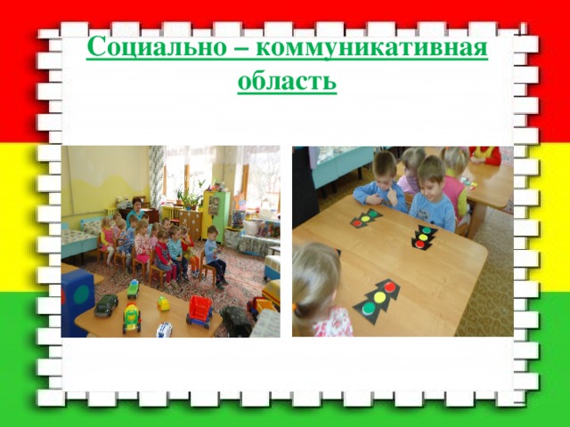 Социально – коммуникативная область 