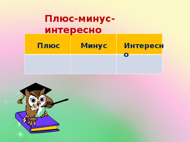 Плюс-минус- интересно Плюс Минус Интересно  