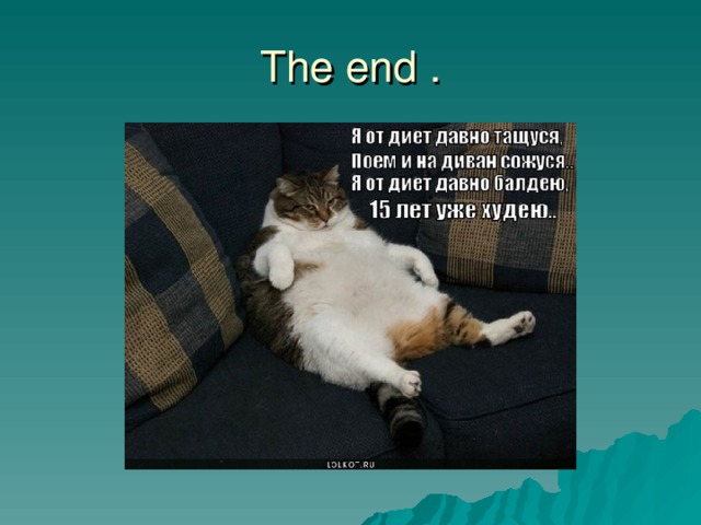 The end . 