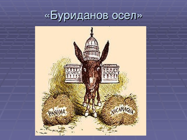 Картинка буриданов осел