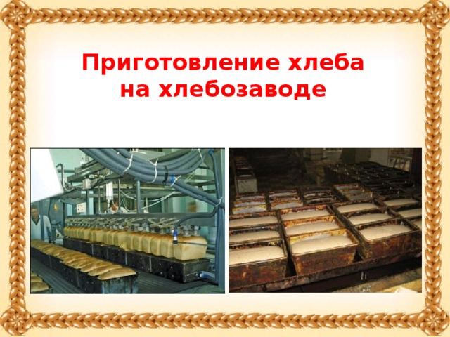 Приготовление хлеба на хлебозаводе