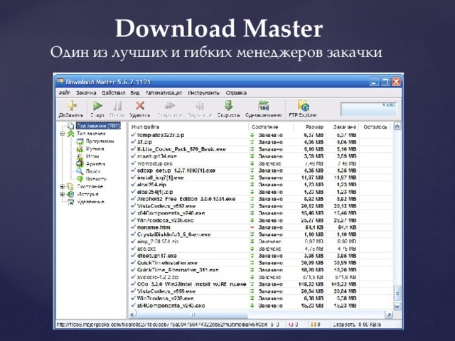 Download Master Один из лучших и гибких менеджеров закачки   