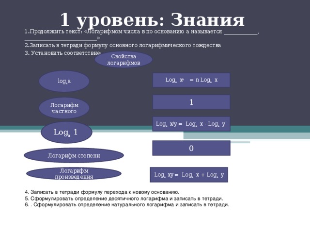 Как записать логарифм в ворде