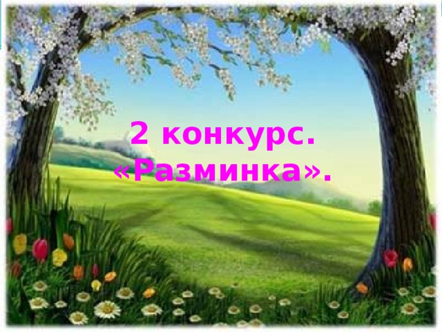 2 конкурс.  «Разминка».