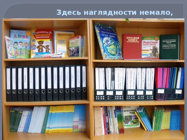 Здесь наглядности немало, 