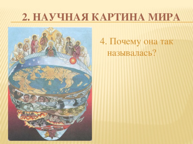 2. НАУЧНАЯ КАРТИНА МИРА 4. Почему она так называлась? 
