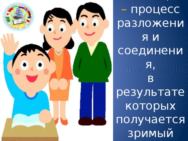 типизация – процесс разложения и соединения,  в результате которых получается зримый образ 