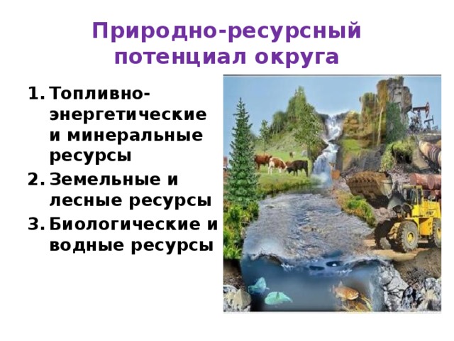 Потребители природных ресурсов. Природно-ресурсный потенциал округа. Природные ресурсы биологические Минеральные и энергетические. Природно-ресурсный потенциал Поволжья. Природно ресурсный потенциал презентация.