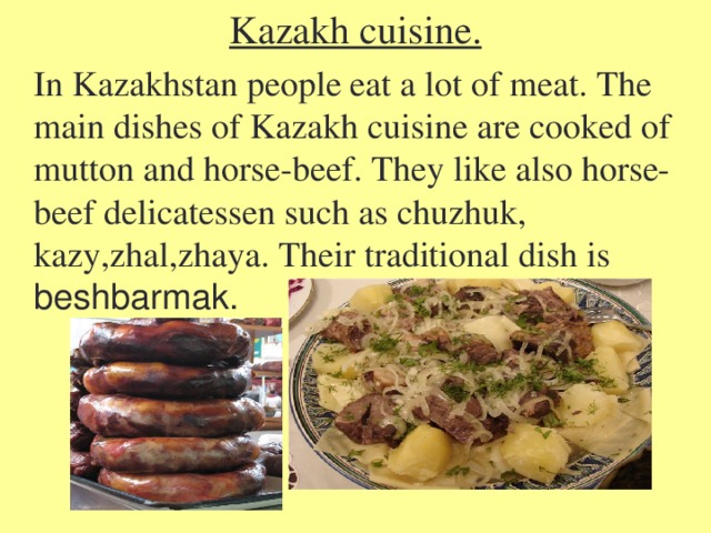 Реферат На Тему Kazakh Traditional Food