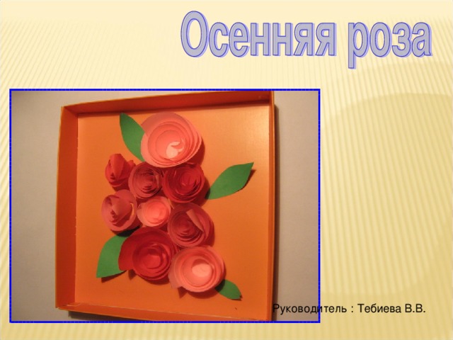 Руководитель : Тебиева В.В. 