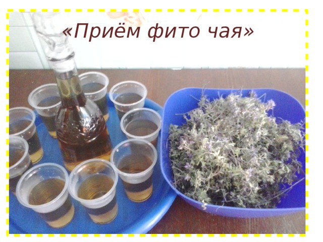 «Приём фито чая» 
