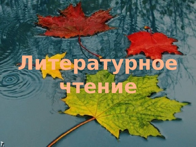 Литературное чтение 