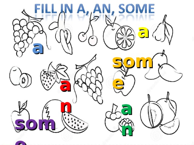 a a some an an some
