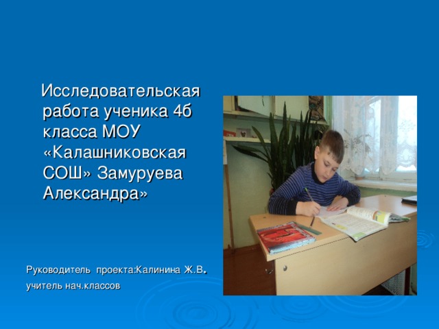 Готовый исследовательский проект 7 класс