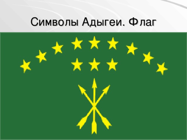 Символы Адыгеи. Флаг 