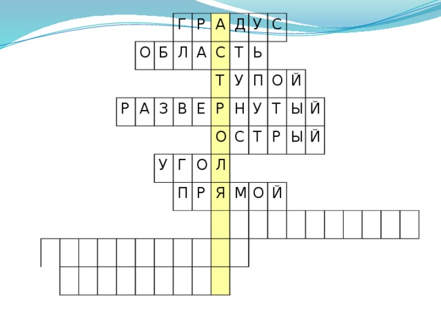 О Г Р Б А Р Л А З А Д С В У Т У Т Е Г Р У С Ь О Н О П П Л С Р О У Т Я Т Й Р М Ы Ы Й О Й Й Проверка кроссворда