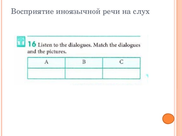 Восприятие иноязычной речи на слух 