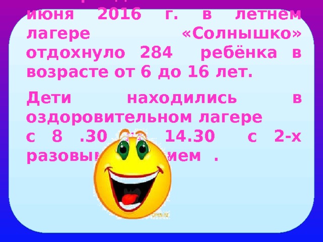 Дневник по летней практике в пришкольном лагере