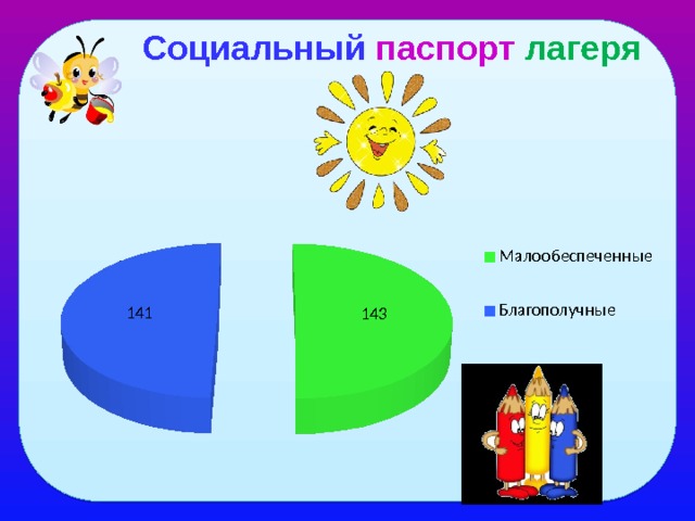 Социальный паспорт лагеря   
