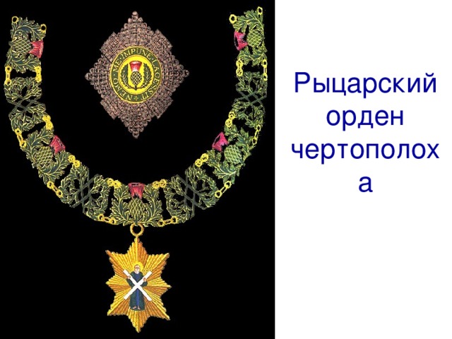 Рыцарский орден  чертополоха