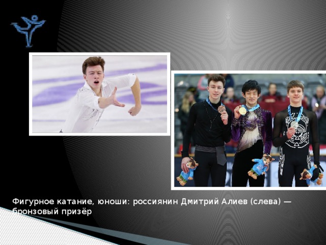 Фигурное катание, юноши: россиянин Дмитрий Алиев (слева) — бронзовый призёр 