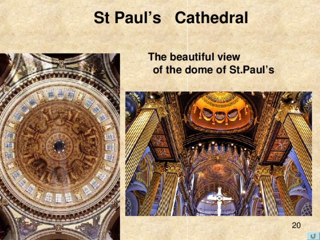 St Paul’s Cathedral The beautiful view  of the dome of St.Paul’s 