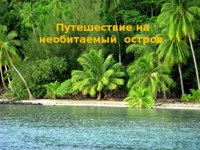  Путешествие на необитаемый остров 