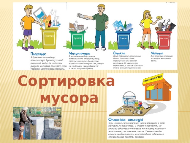Сортировка  мусора 