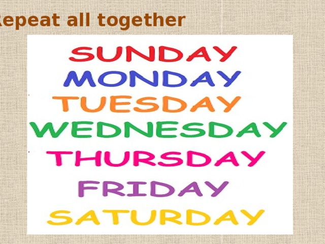 Repeat all together 