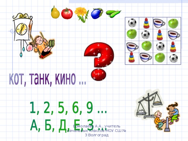 Ермолаева А.А., учитель начальных классов МОУ СШ № 3 Волгоград