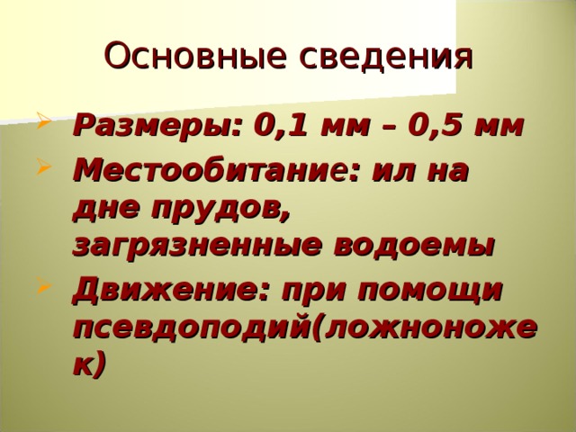 Основные сведения