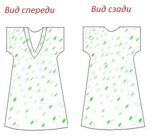 Эскиз ночной сорочки